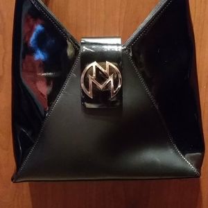 Great Nando Muzi black lacquer bag in excellent condition